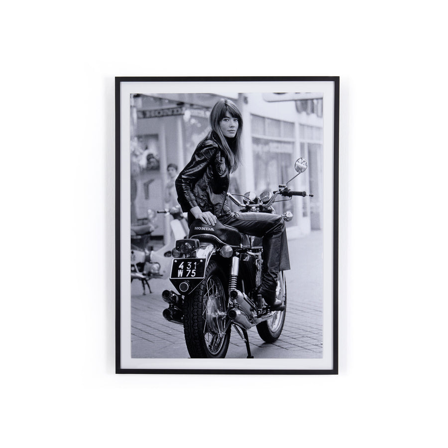 Françoise Hardy on a Bike